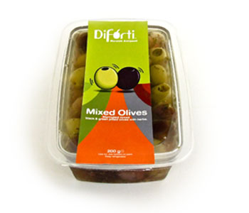Mixed Olives Grilled Artichokes
